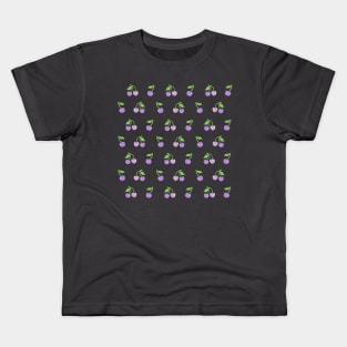 Purple Cherries Kids T-Shirt